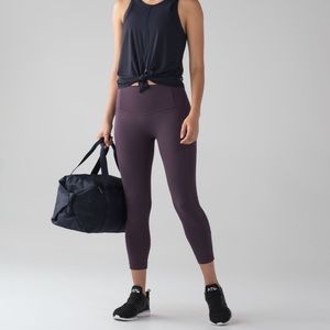 Lululemon All The Right Places Crop II (23") Black Currant